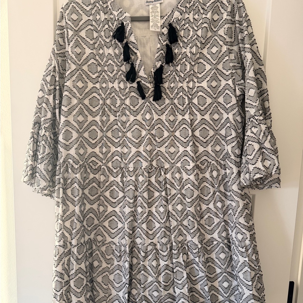 Patterned Tassel dress